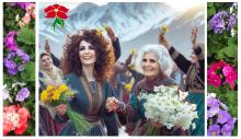 بهاران شکوفه و امید بر مردم سرفراز ایران